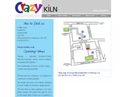 Crazy Kiln locator map in website