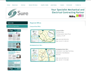 Sure Group locator map in website