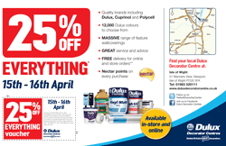 Dulux Isle of Wight flyer with locator maps