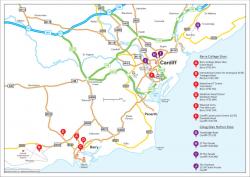 Barry College area map, Cardiff