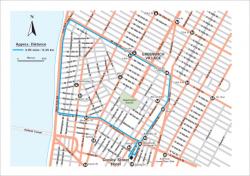 Crosby Hotel jogging map, New York