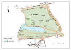 The Knightsbridge Hotel Hyde Park jogging map