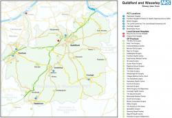 Guildford & Waverley PCT map